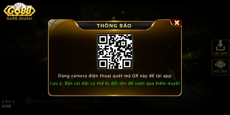 Cách tải app Go88 trực tiếp trên Website chính thức 