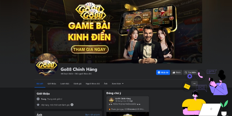 Follow kênh Fanpage Go88 để cập nhật thêm nhiều tin tức mới