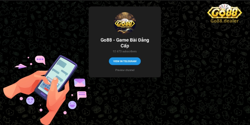Liên hệ Go88 thông qua ứng dụng Telegram đa năng